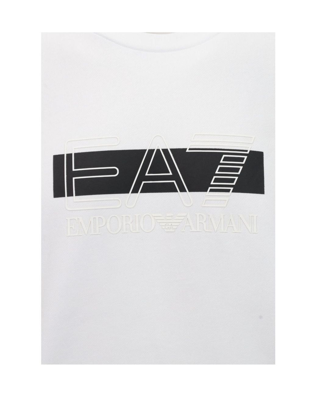 EA7 Gray Crew-Neck Sweatshirt for men
