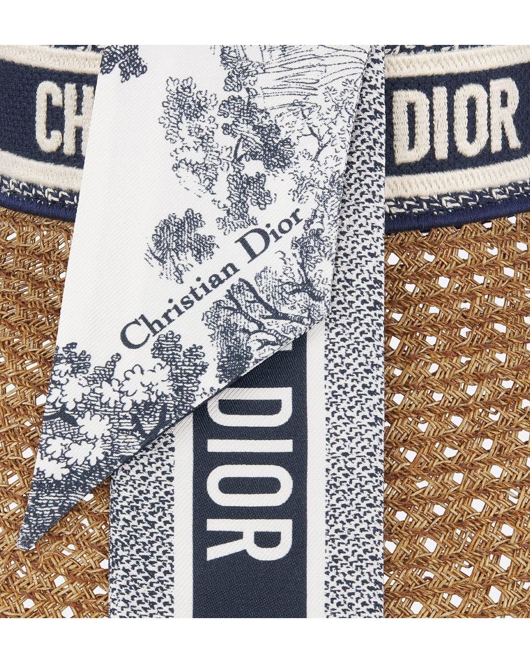 Dior Metallic Iviera D-Ocean Visor With Mitzah