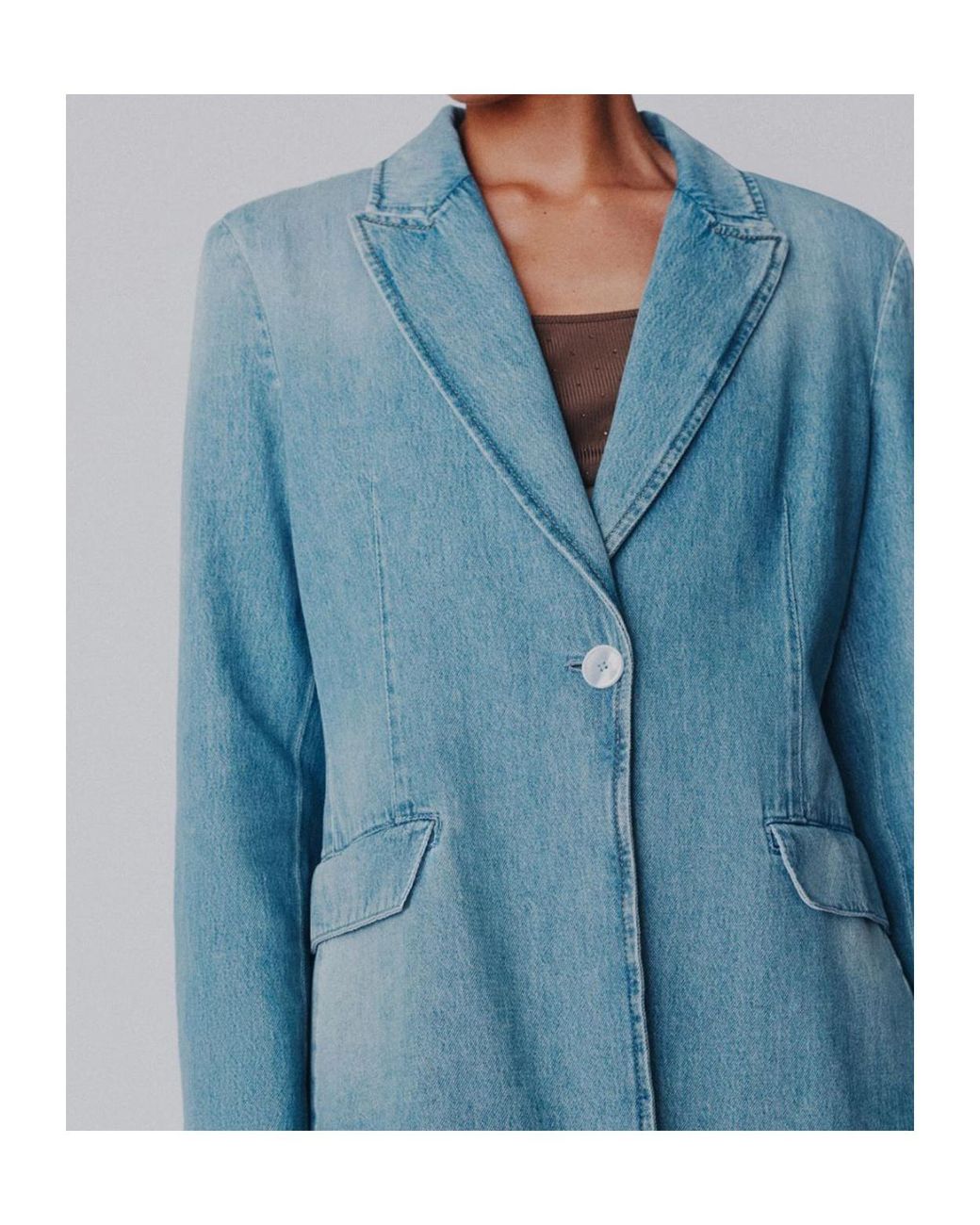 Marella Blue Light Denim Blazer