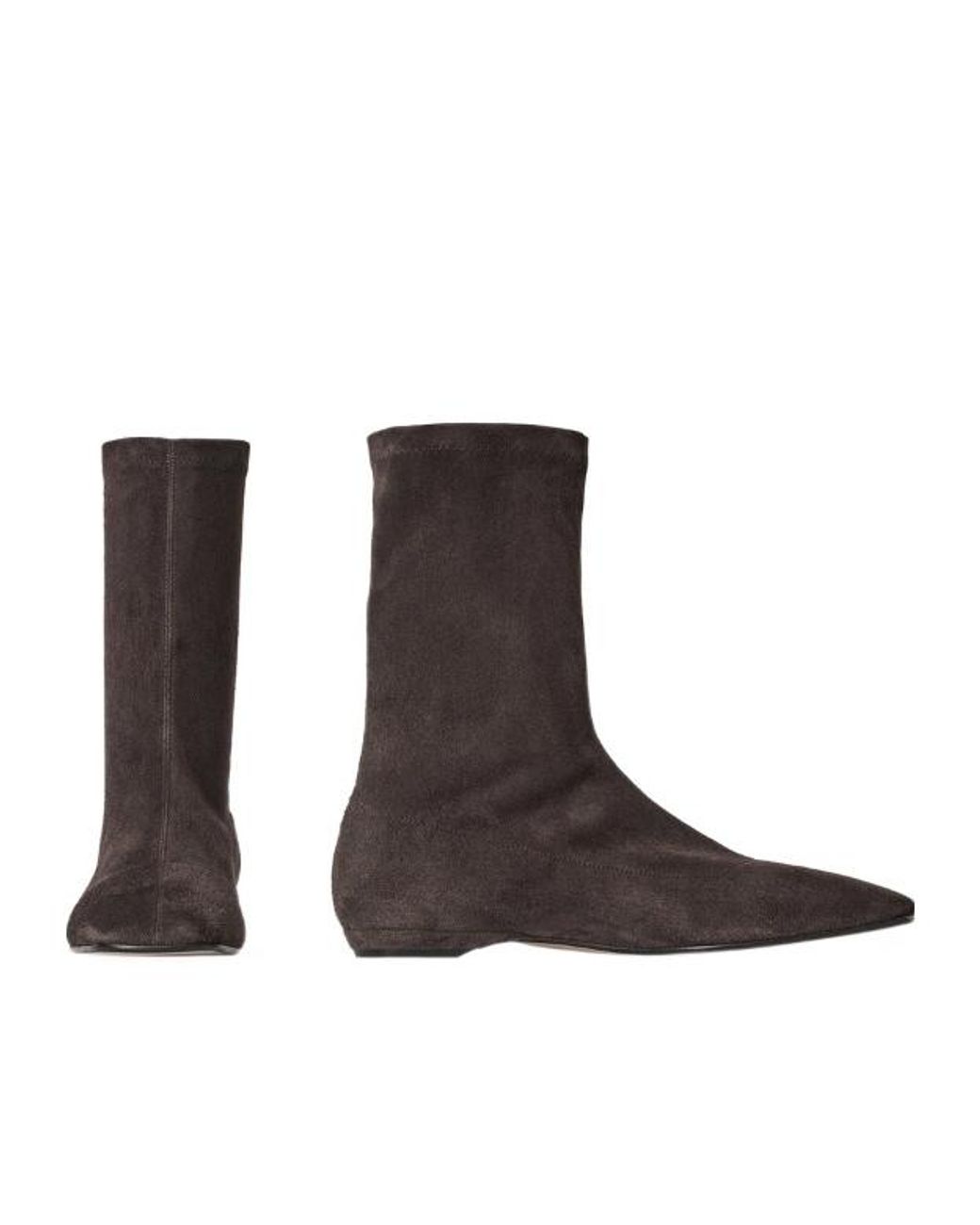 The Row Brown Cindy Stretch Boots