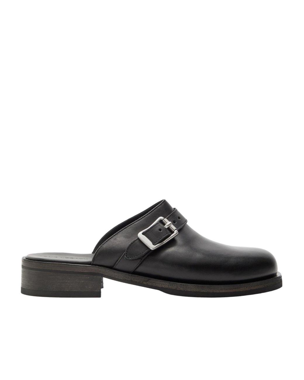 Our Legacy Black Leather Mules for men