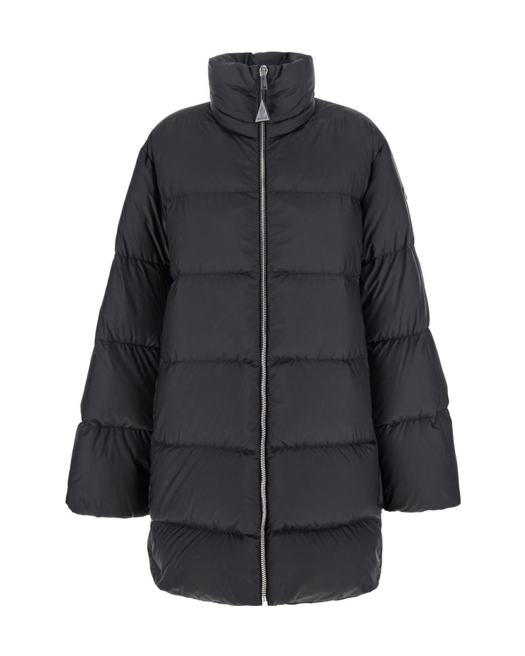 Moncler Black 'Cyclopic' Down Jacket With Removable Hood And Logo Patch