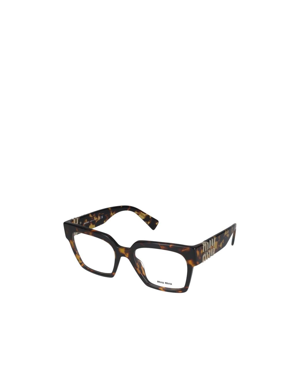 Miu Miu White Eyewear Square-Frame Glasses