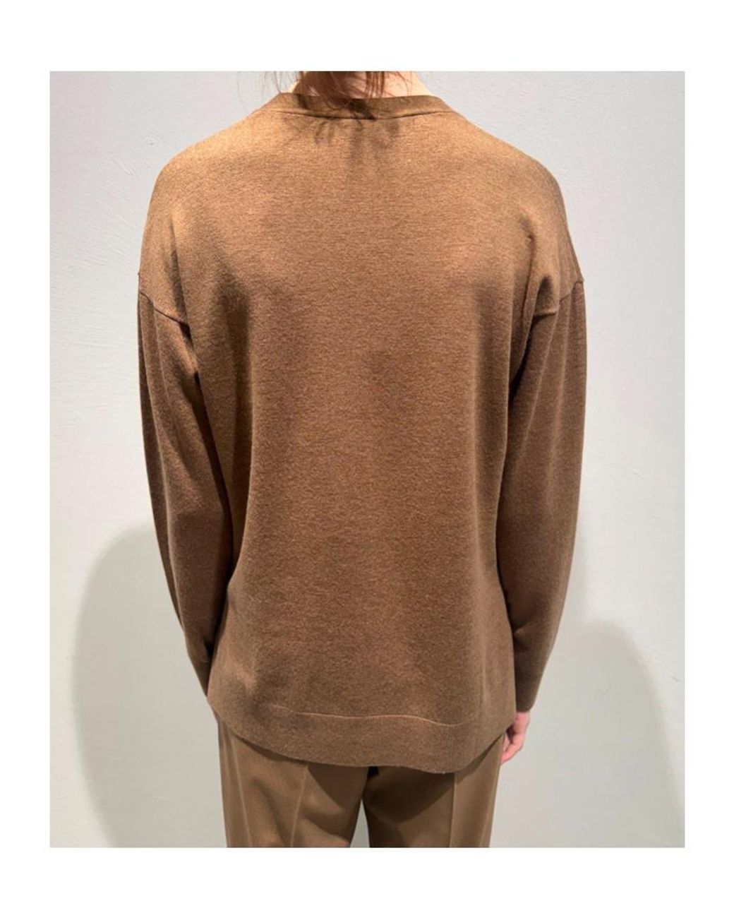 Max Mara Brown Long-Sleeve Cardigan