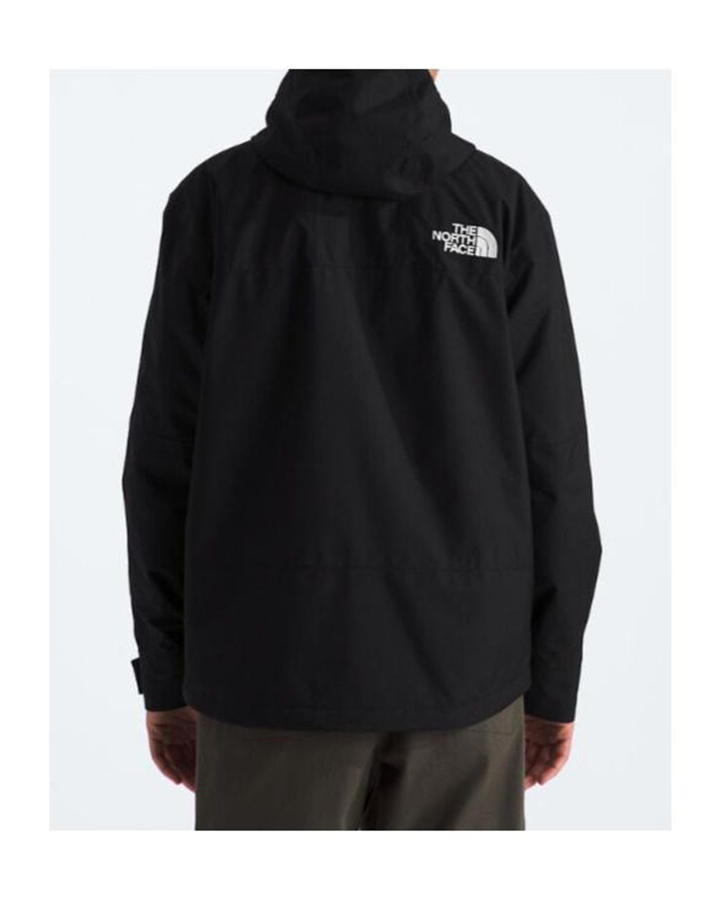 The North Face Black Reign On Hooded Rain Jacket for men