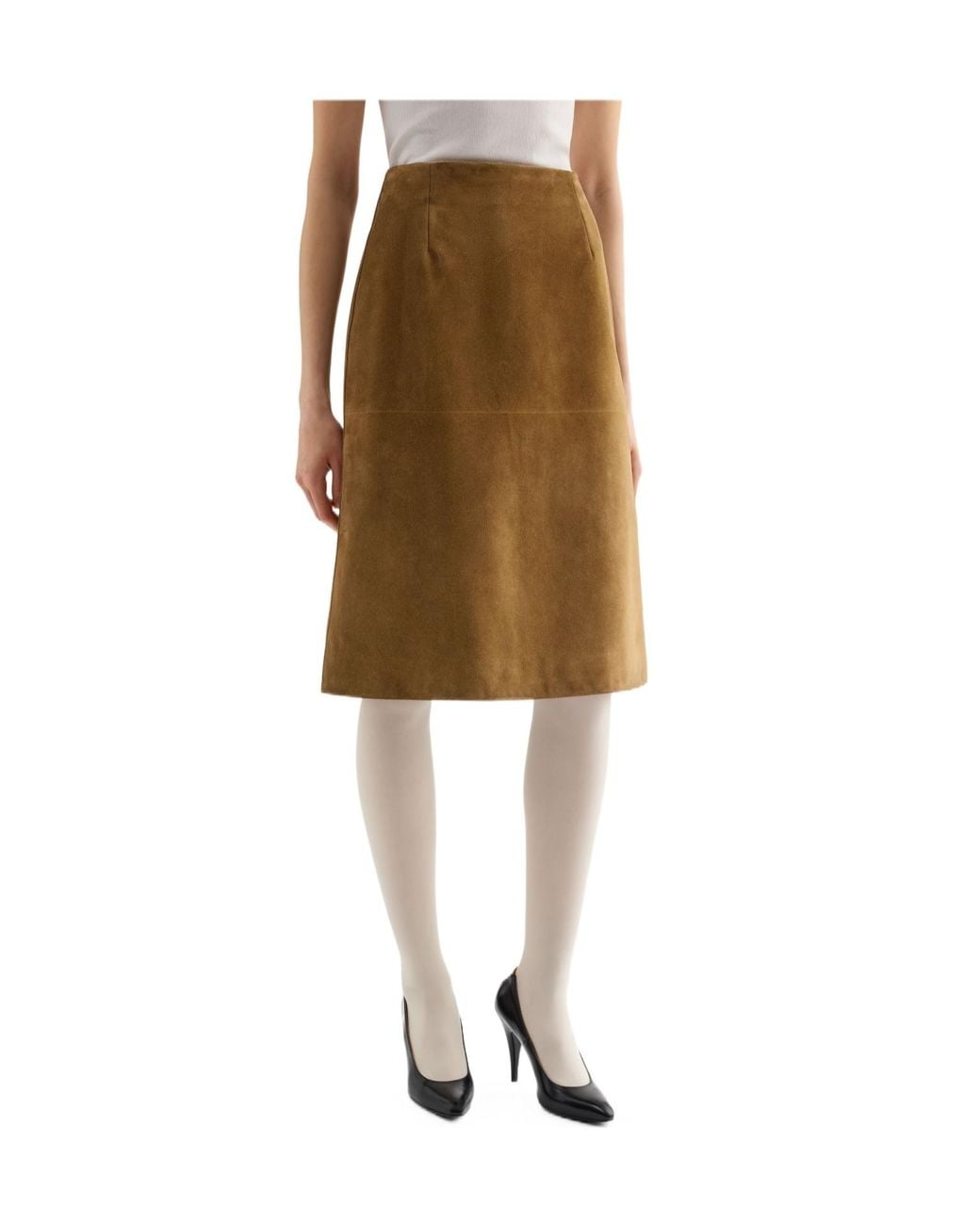 Jil Sander Natural 159 Lh Midi Skirt