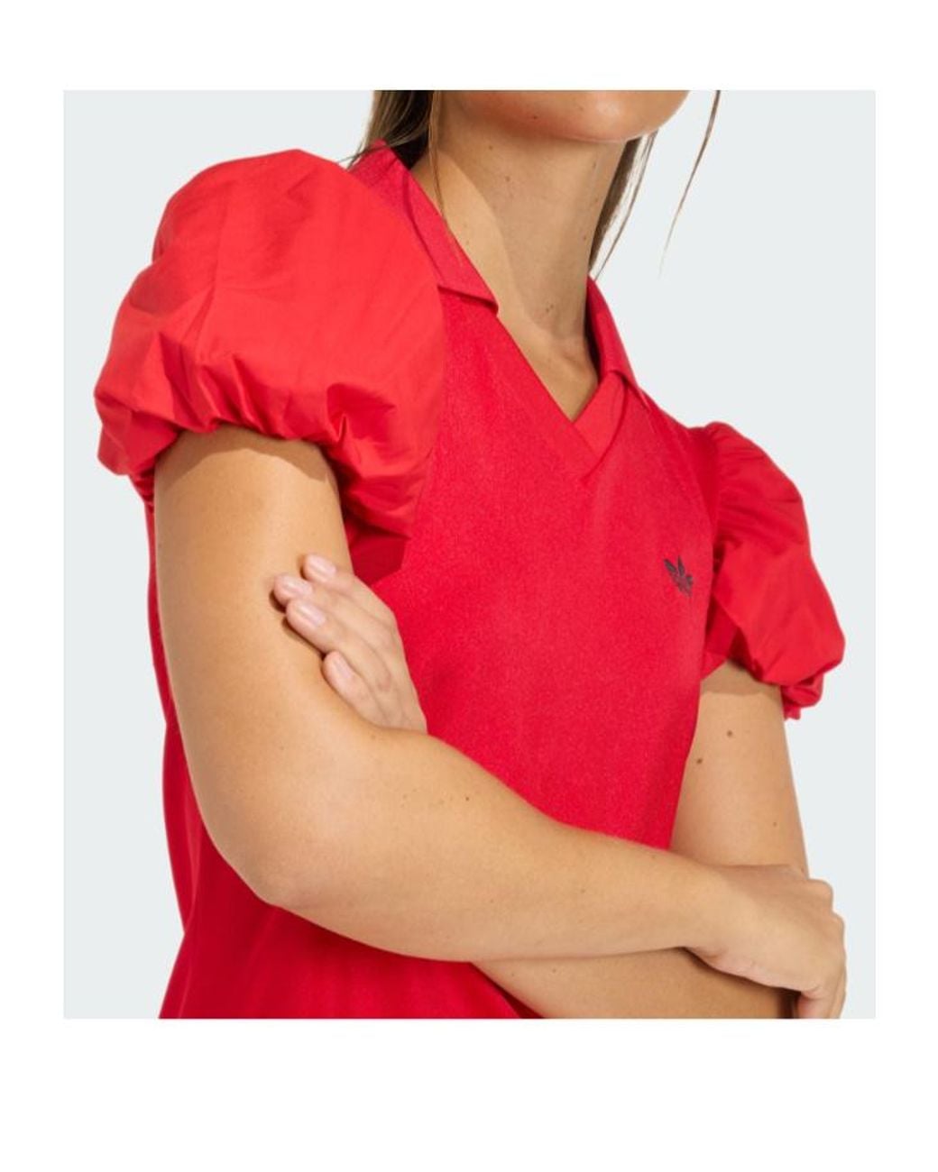 Adidas Originals Red Balloon Sleeves Dress