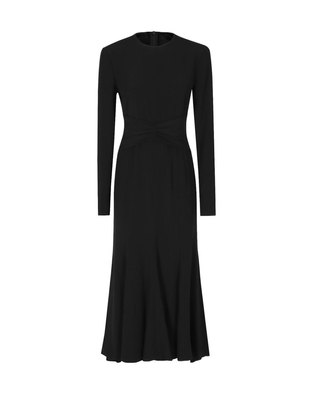 Alberta Ferretti Black Long-Sleeved Dress