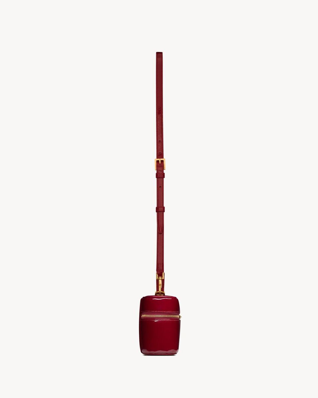 Saint Laurent Red Gaby Vanity Clutch Bag