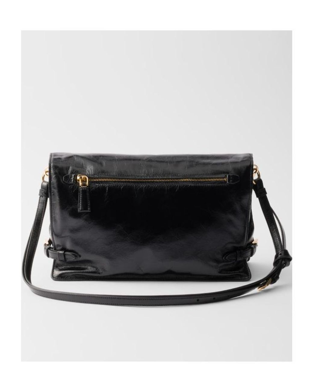 Prada Black Triangle-Logo Shoulder Bag