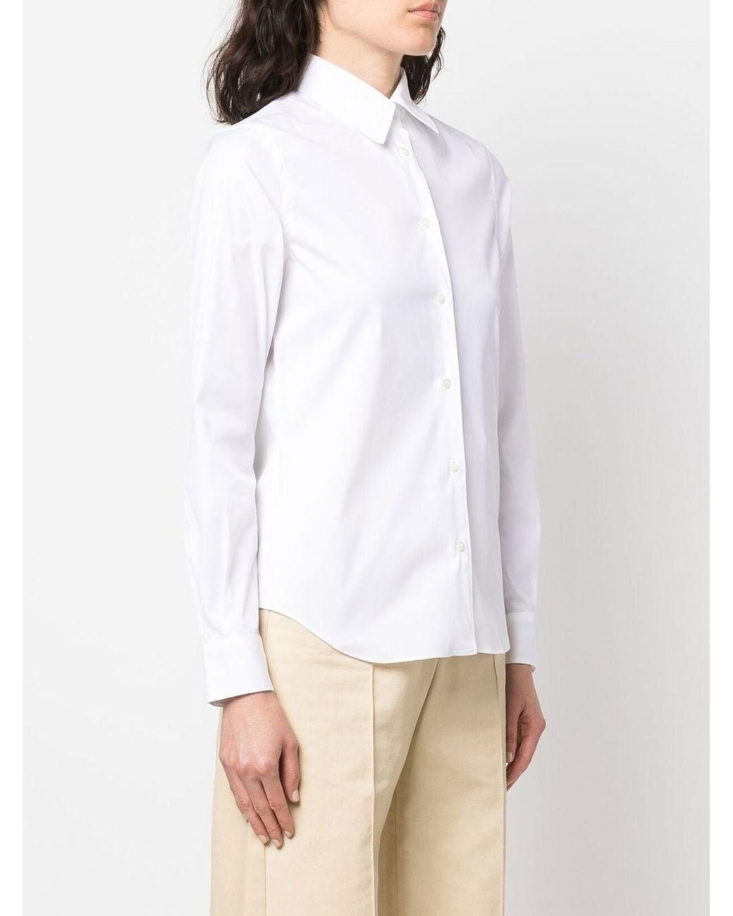 Aspesi White 'Mod.5422' Icons Stretch Shirt