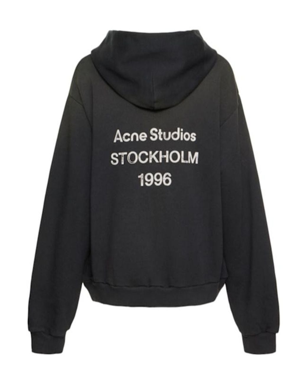 Acne Black Hooded Longsleeve Sweatshirt for men