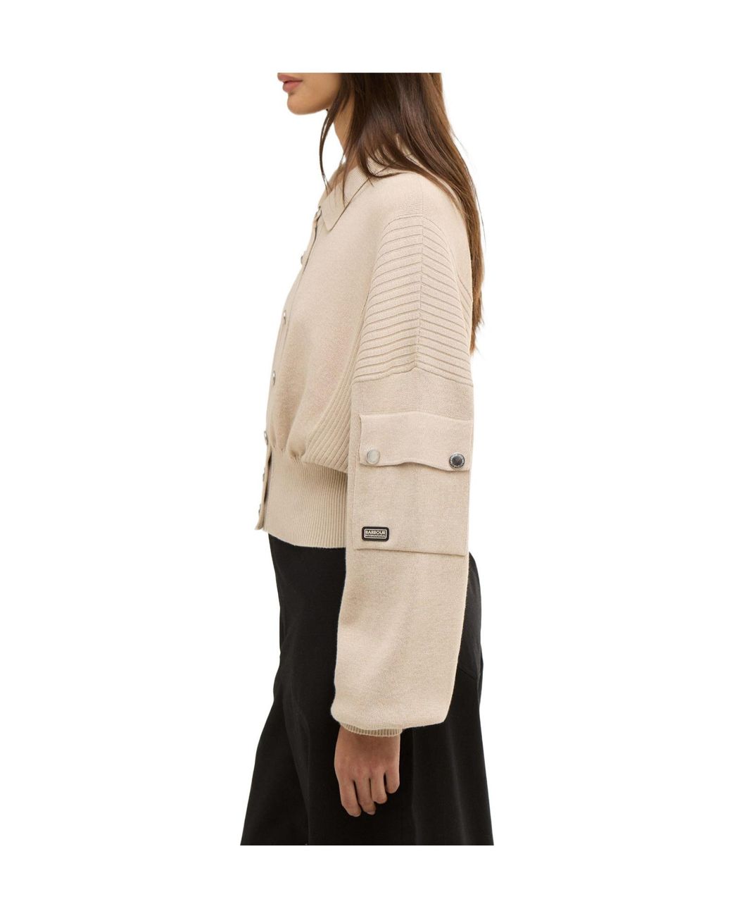 Barbour Natural Gigi Knitted Bomber
