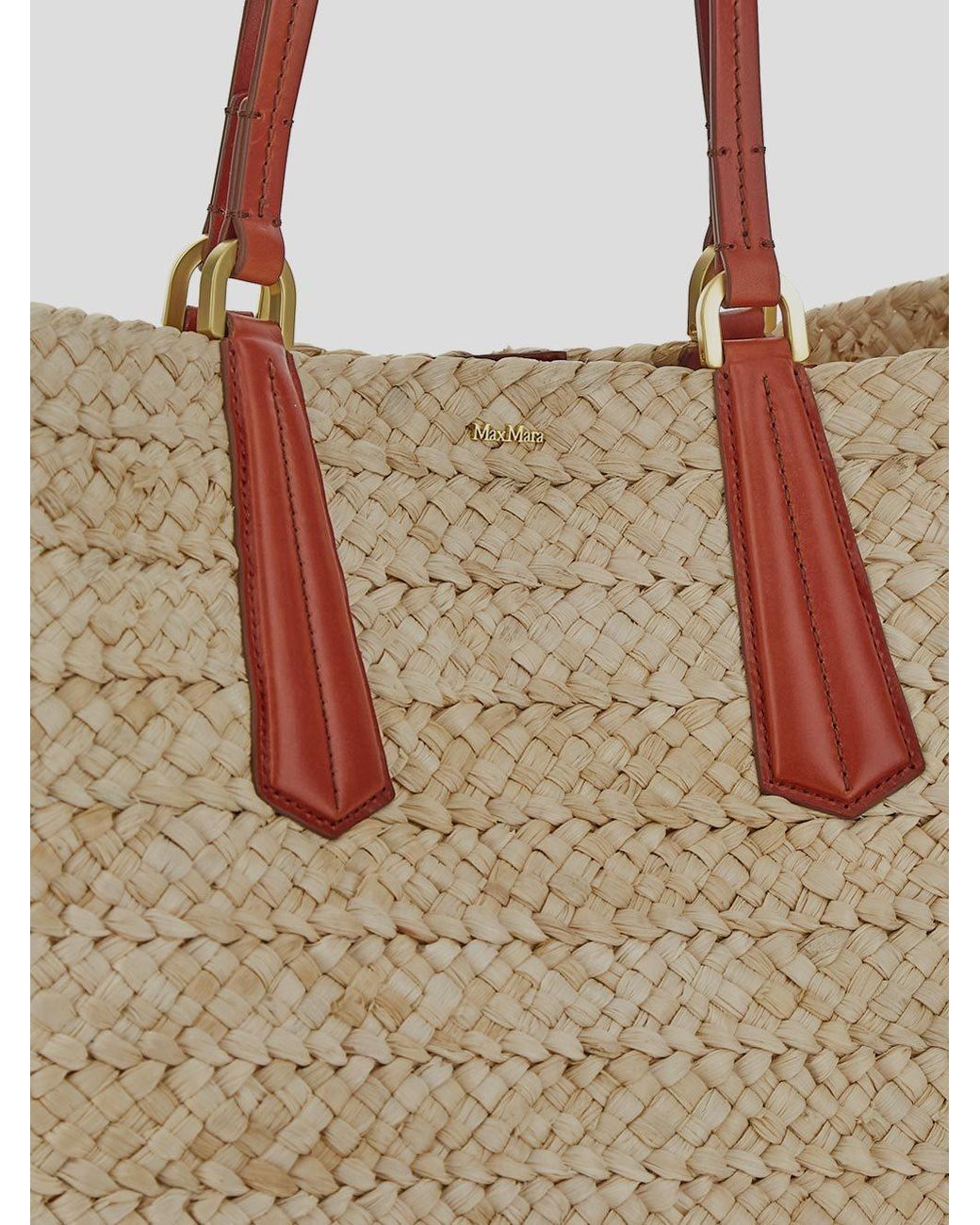 Max Mara Multicolor Logo Lettering Bucket Bag