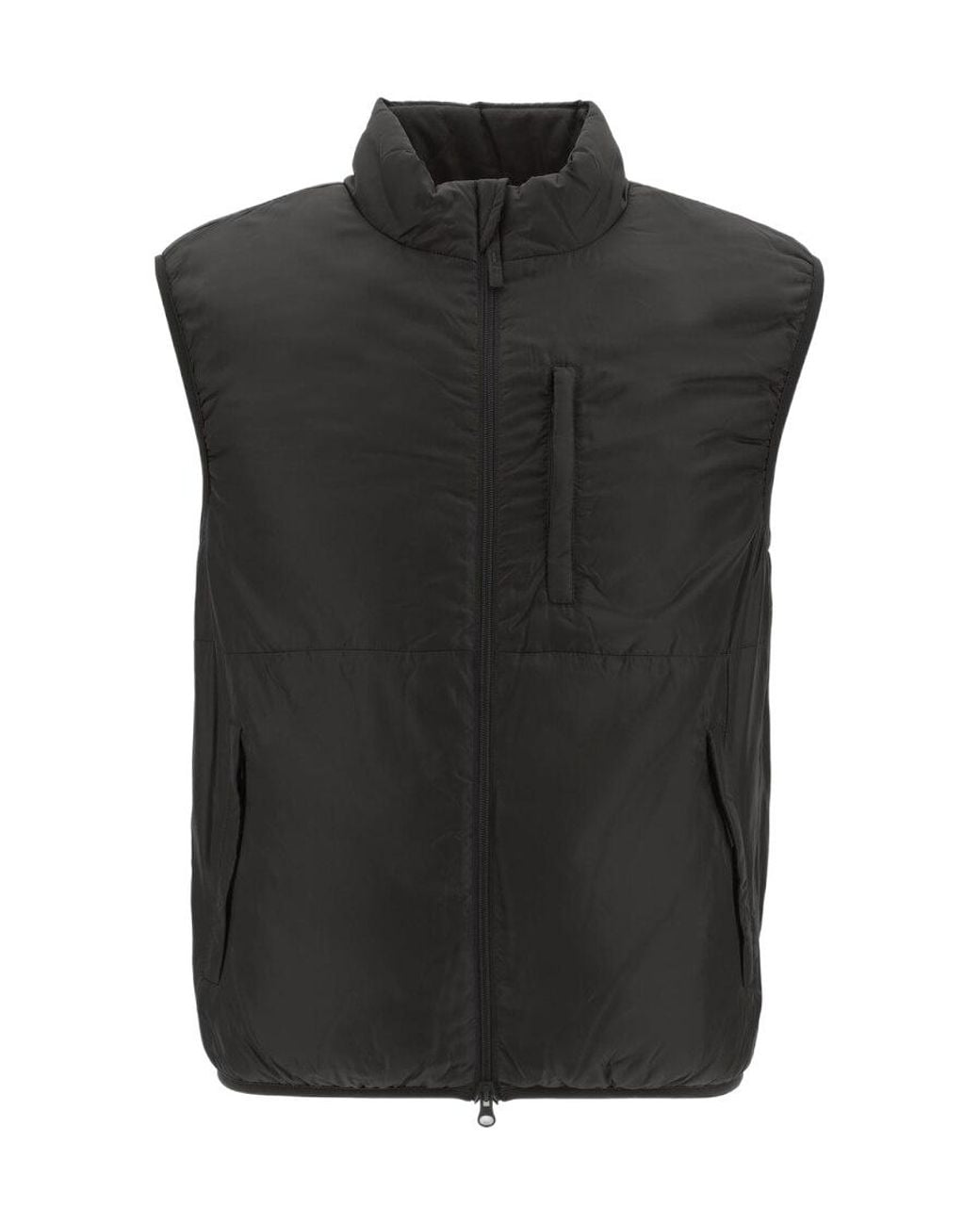 Aspesi Black Jil Zip-Up Gilet for men