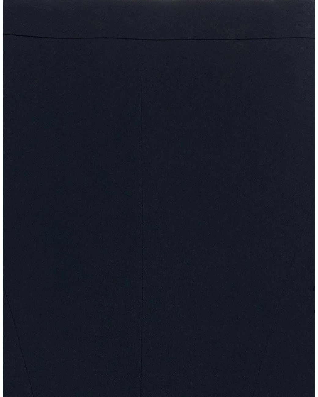 Max Mara Blue Solid-Color Bodycon Skirt