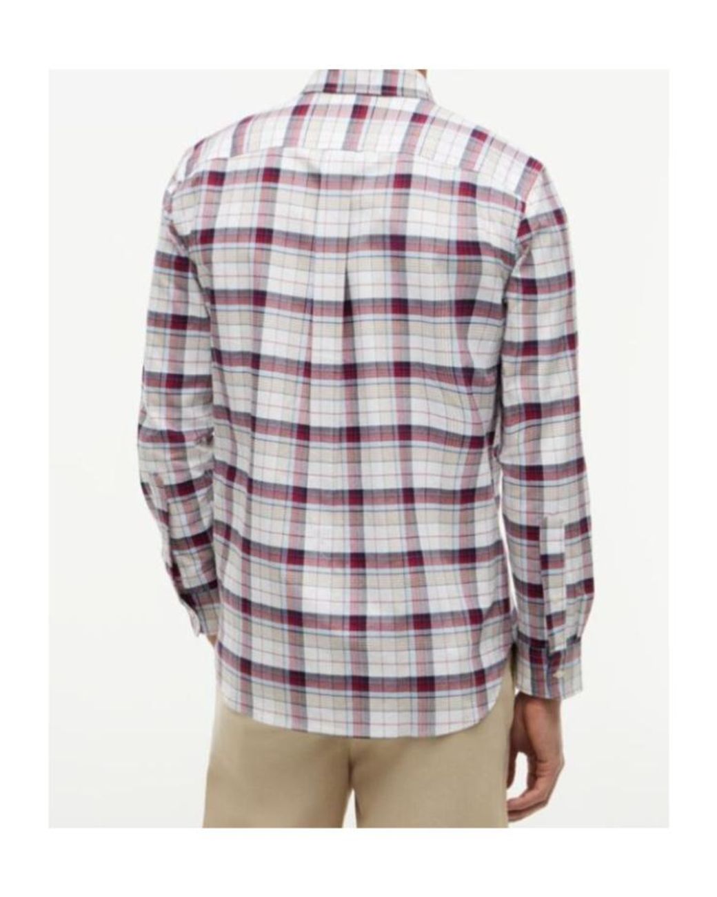 Tommy Hilfiger Red Check-Print Button-Down Shirt for men