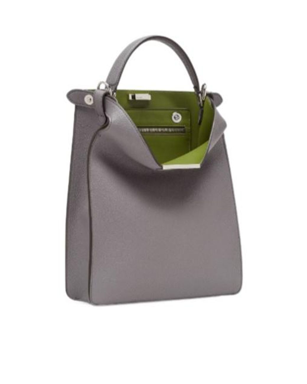 Fendi Gray Peekaboo X-Lite Small Tote Bag for men