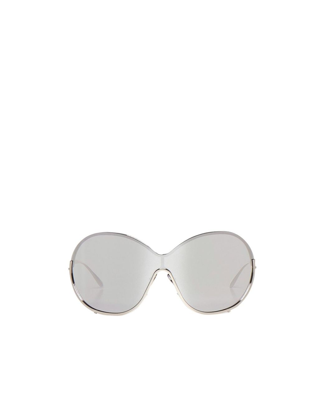Alaïa White Alaïa Oversized Shield Frame Sunglasses