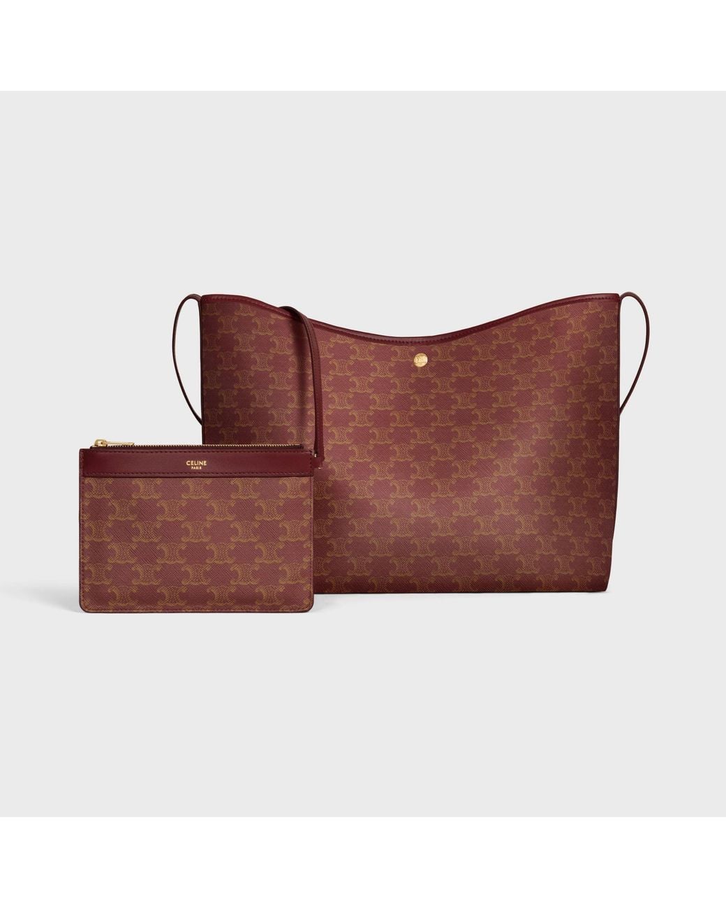 Céline Red Soft Shopper Bag