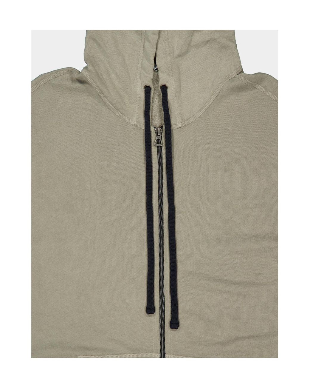 James Perse Gray Vintage French Terry Zip-Up Hoodie for men