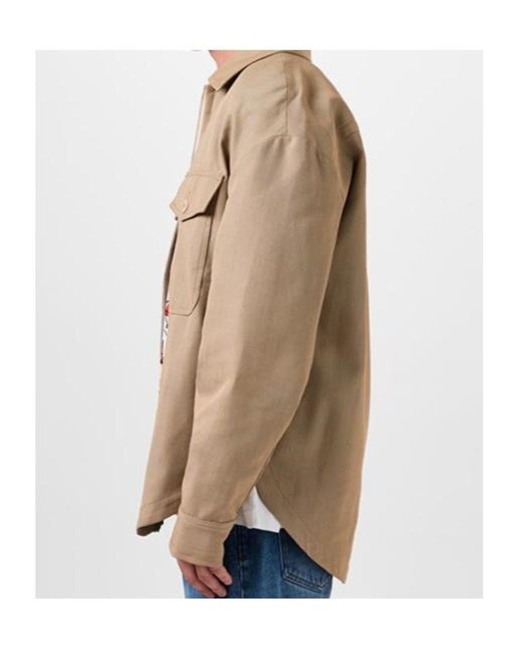 Jacquemus Natural Long Sleeve Casual Jacket for men