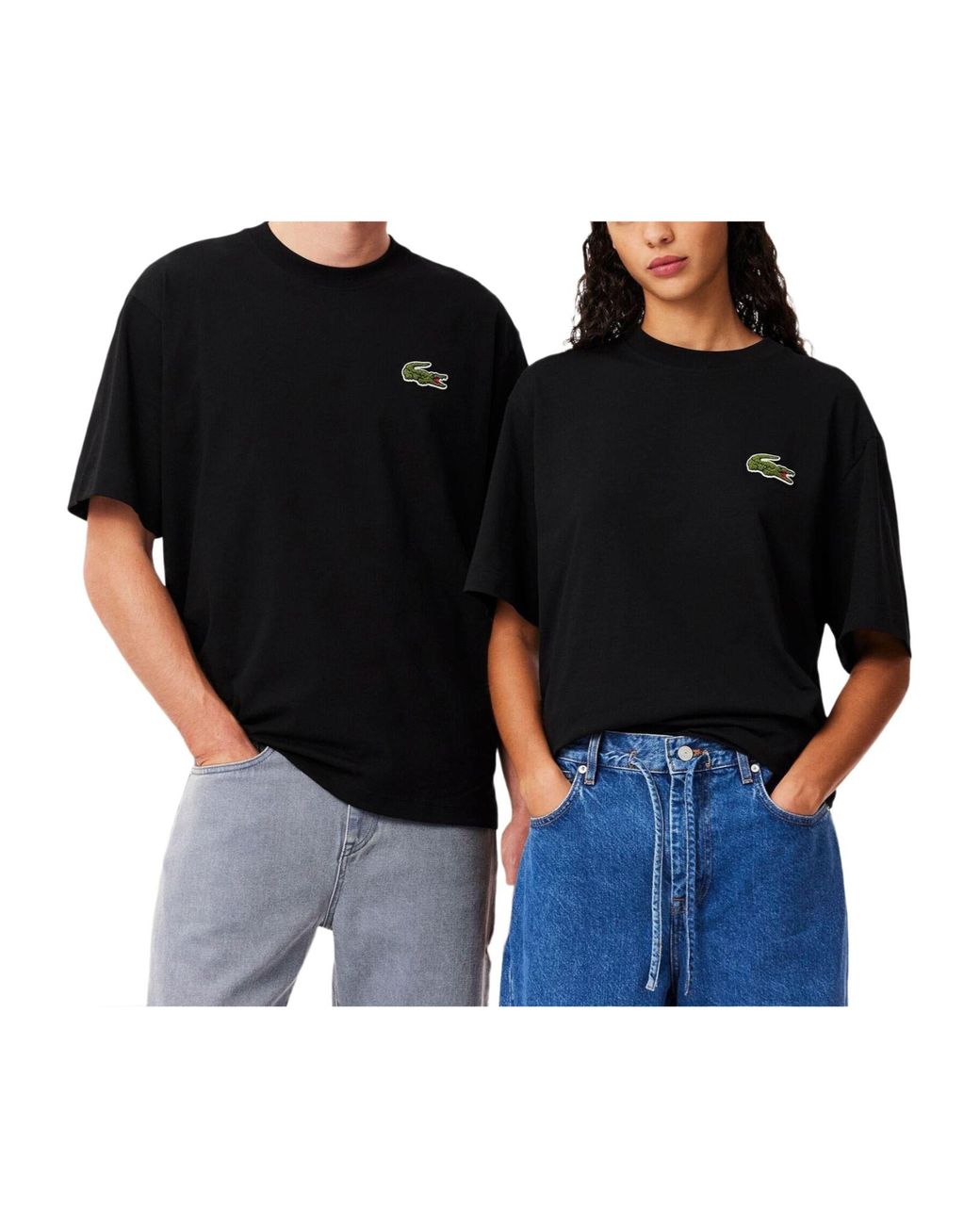 Lacoste Black Crewneck Shortsleeve Tshirt for men