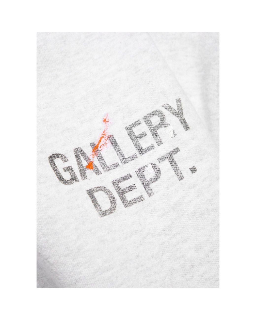 GALLERY DEPT. White Over The Head Cotton Hoodie for men