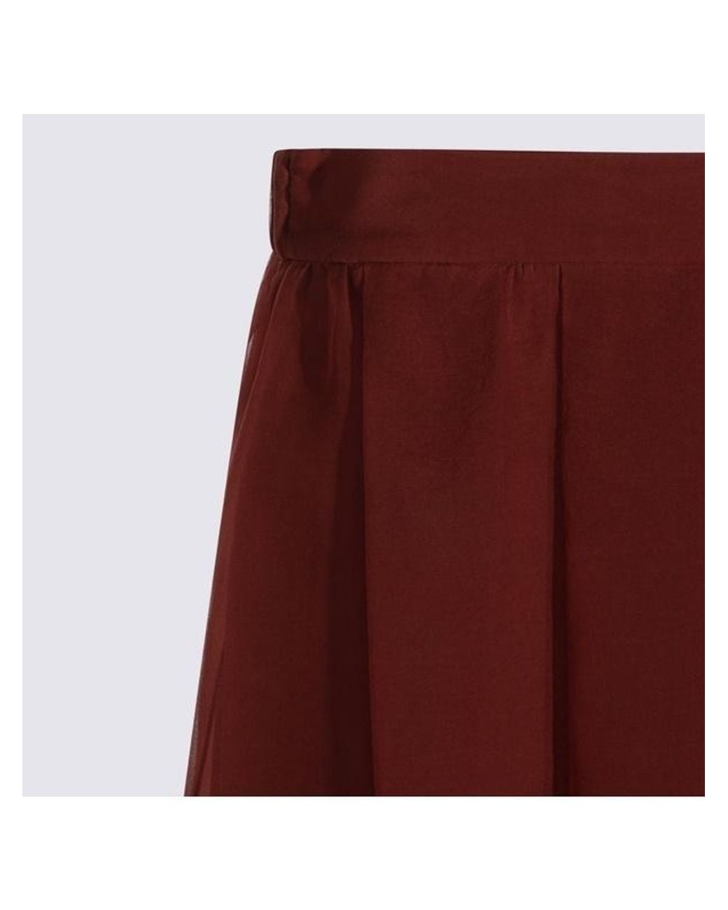Brunello Cucinelli Purple Flared Midi Skirt