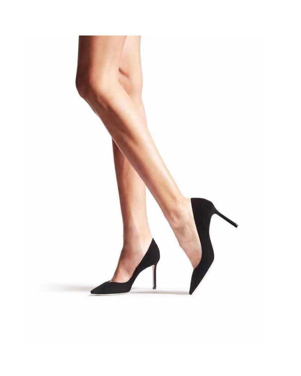 Jimmy Choo Black Romy 85 Slip-On Pumps