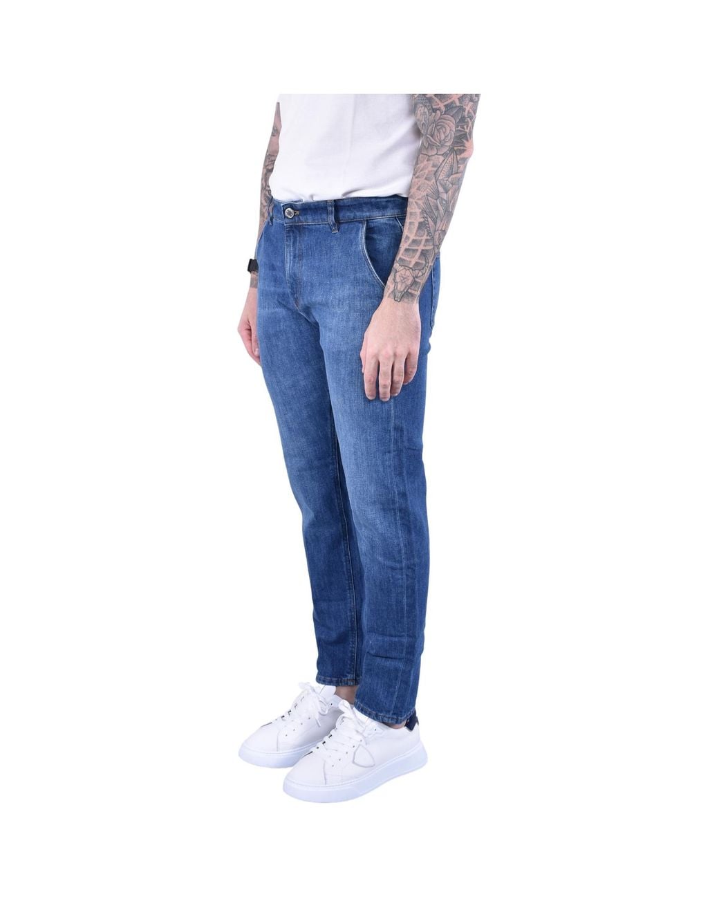 Pt Pantaloni Blue Pt Torino Indie Straight-Leg Jeans for men