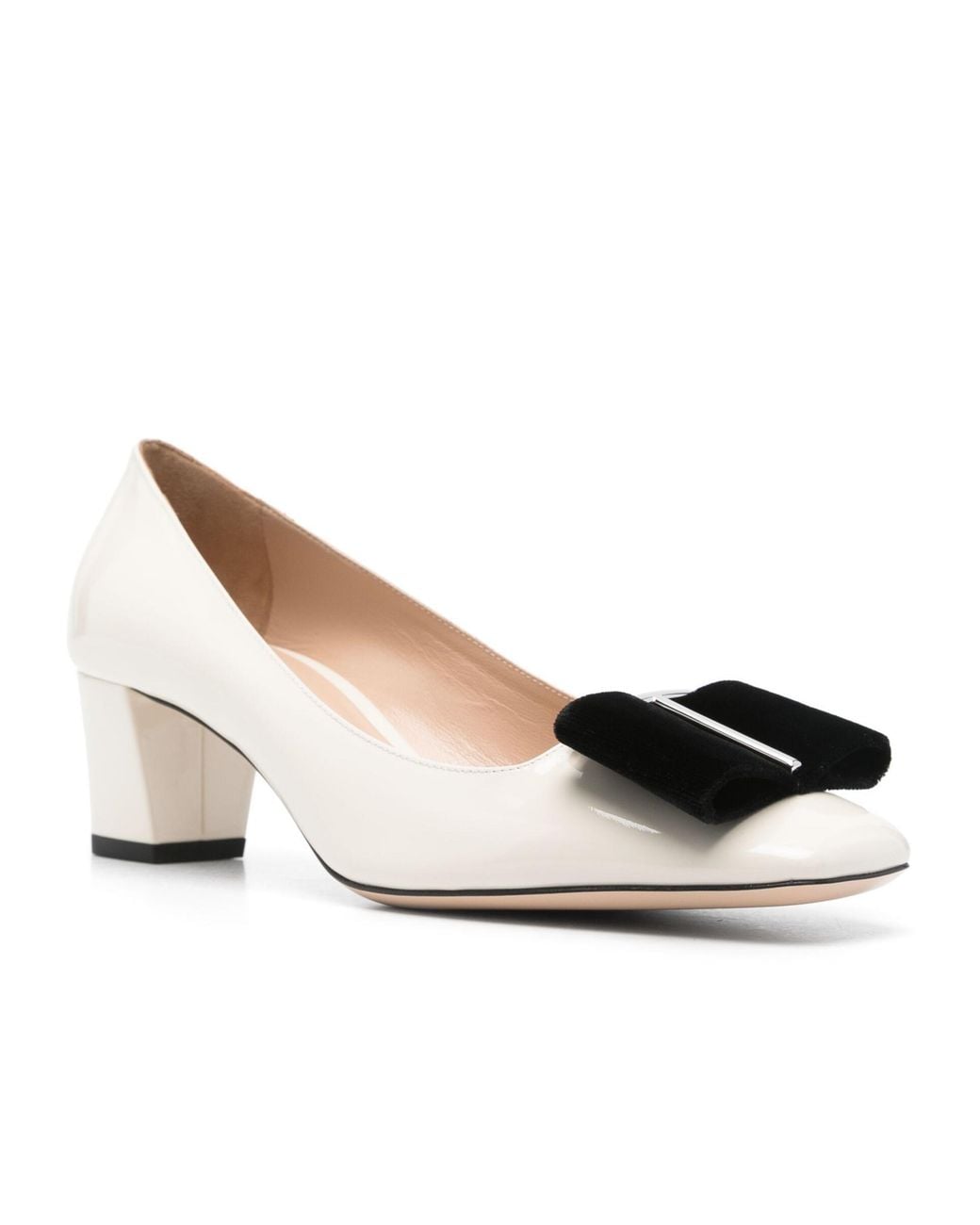 Tom Ford Metallic T-Plaque Bow Detailed Pumps