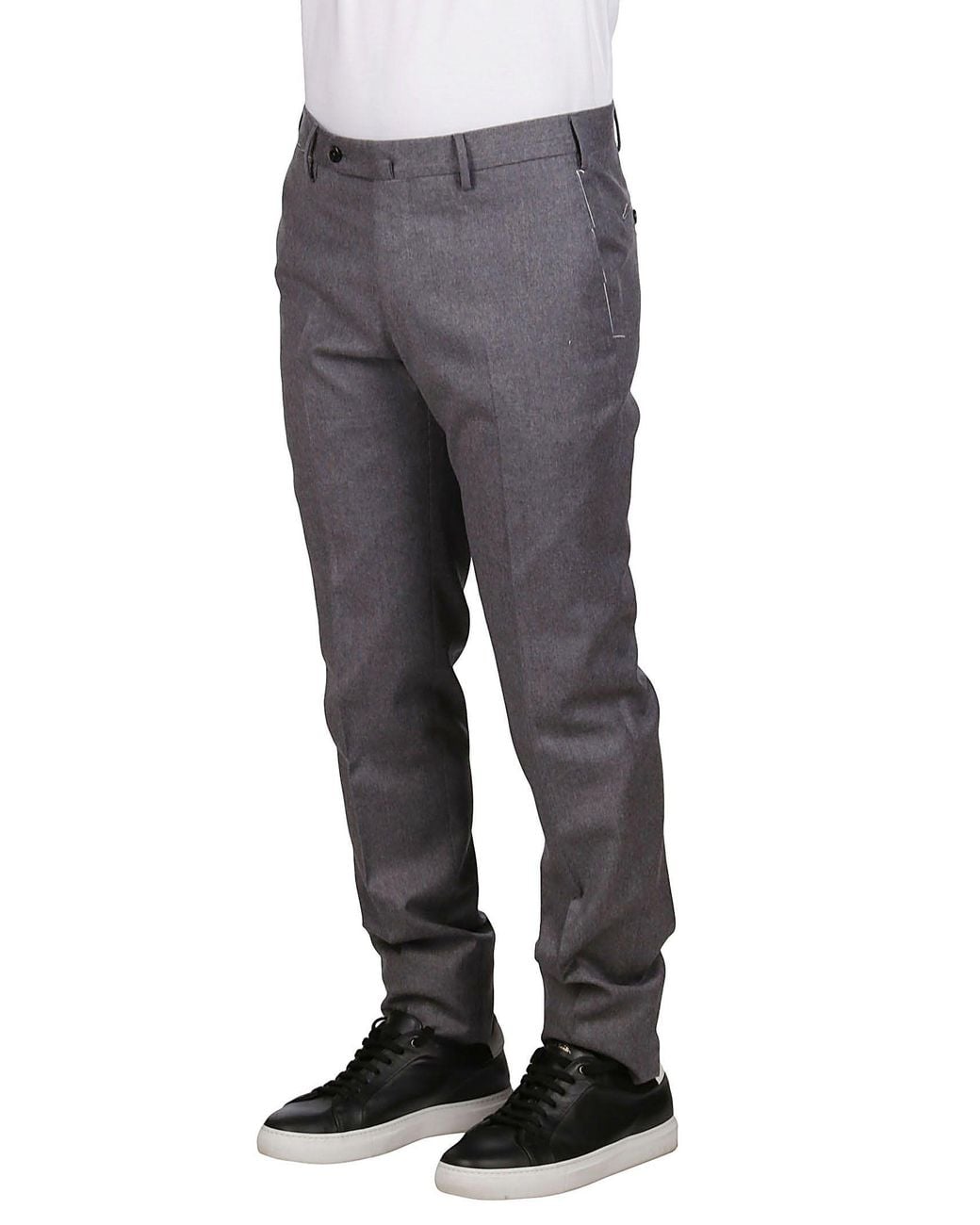 PT01 Black Pt Torino Straight Leg Tailored Trousers for men