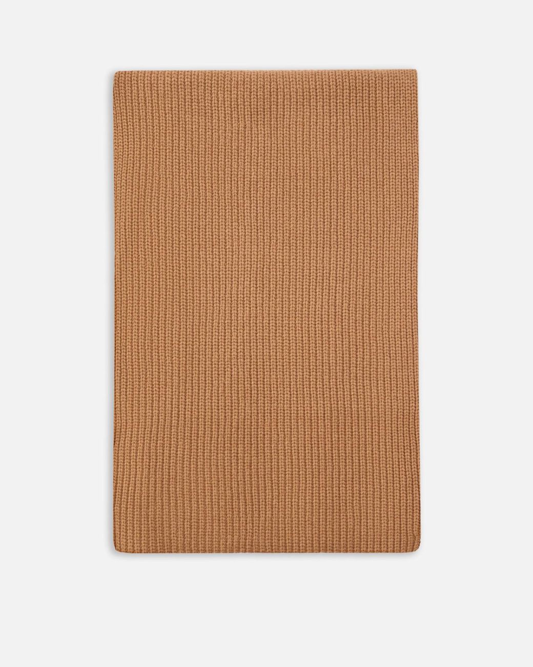 Pinko Brown Logo Patch Knitted Scarf