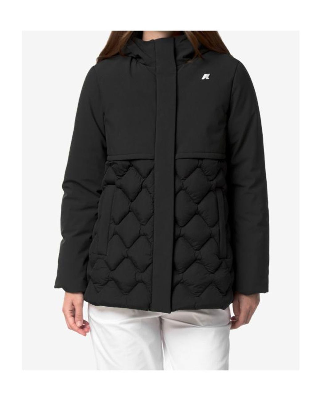 K-Way Black Siphane Hybrid Warm Shell Jacket