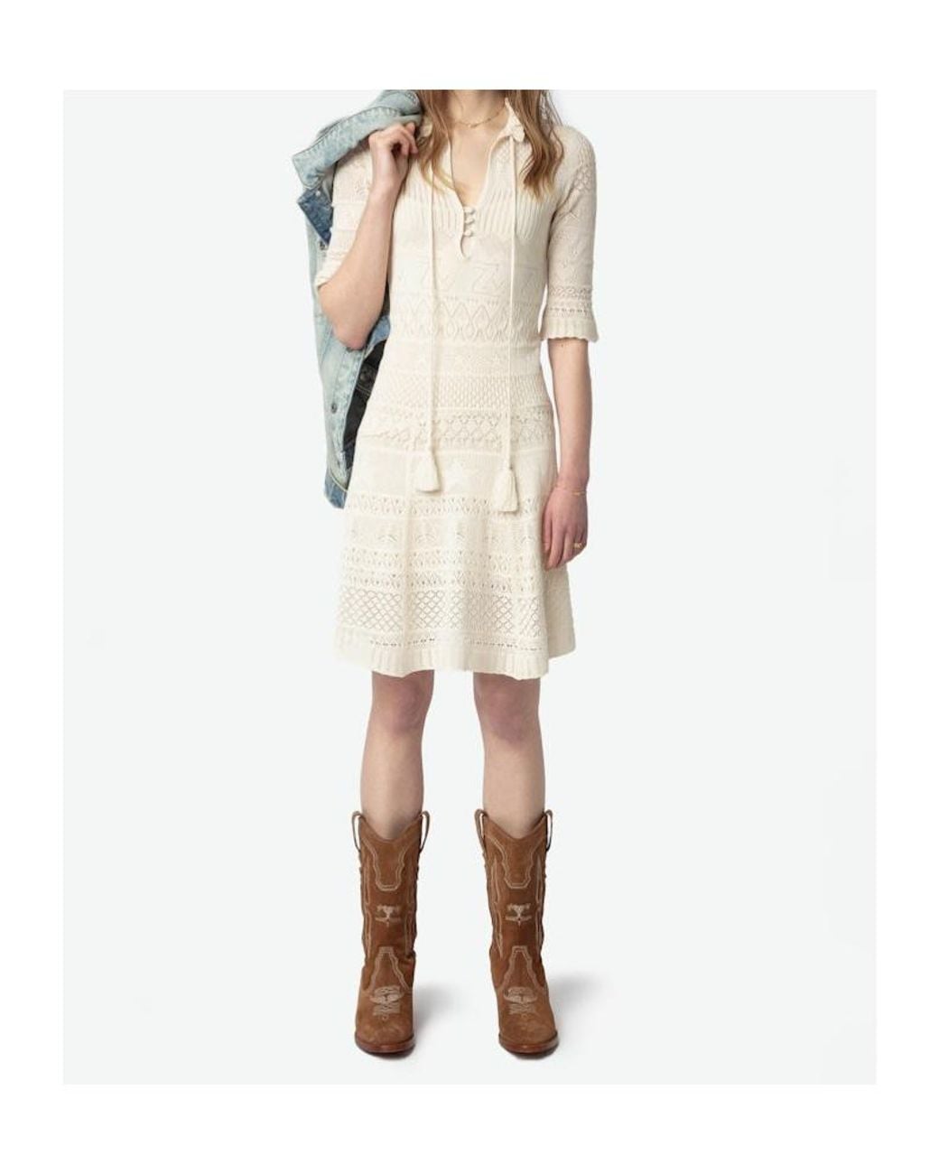 Zadig & Voltaire White Memphisa Dress