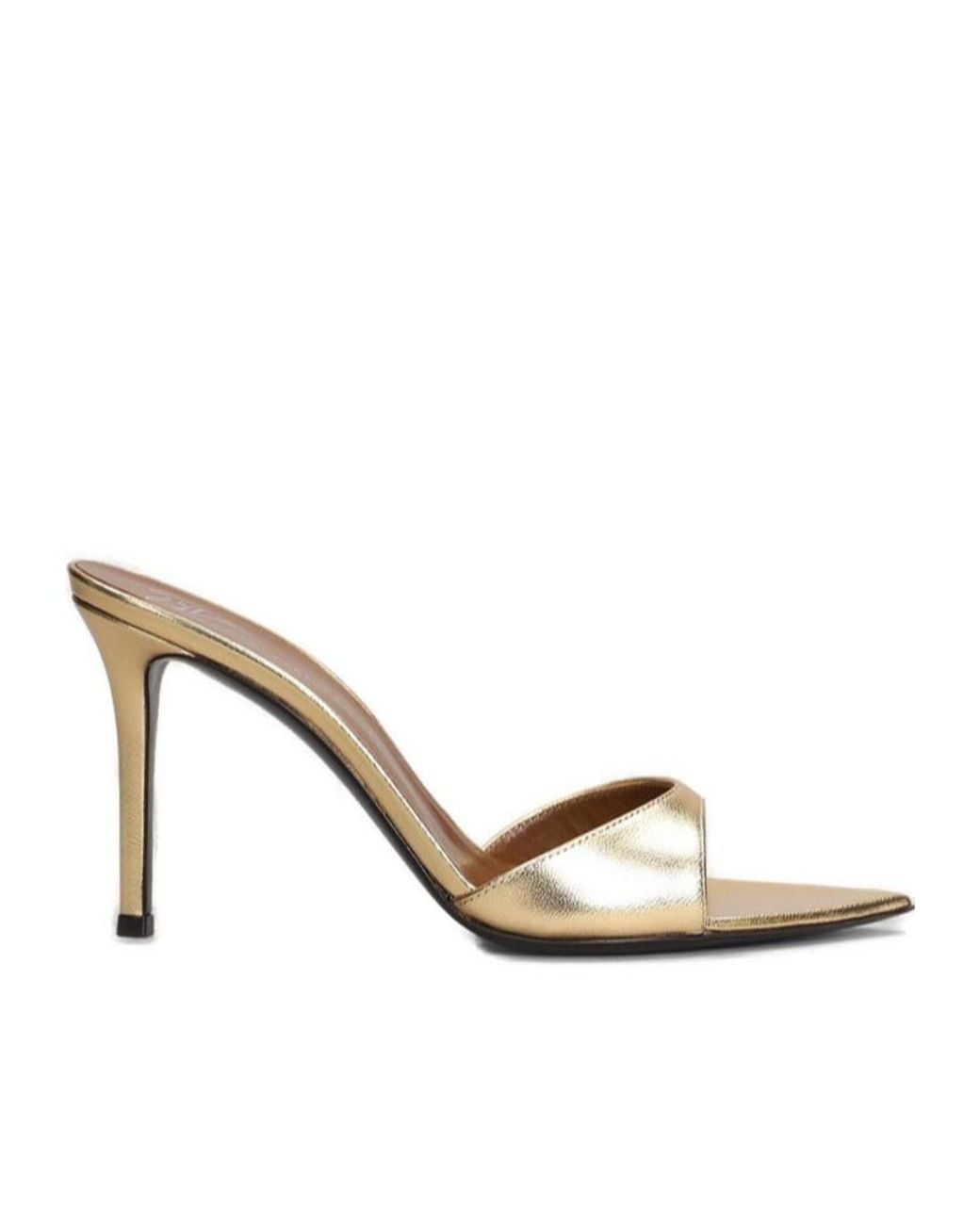 Giuseppe Zanotti Metallic Intriigo Pointed Mule Sandals
