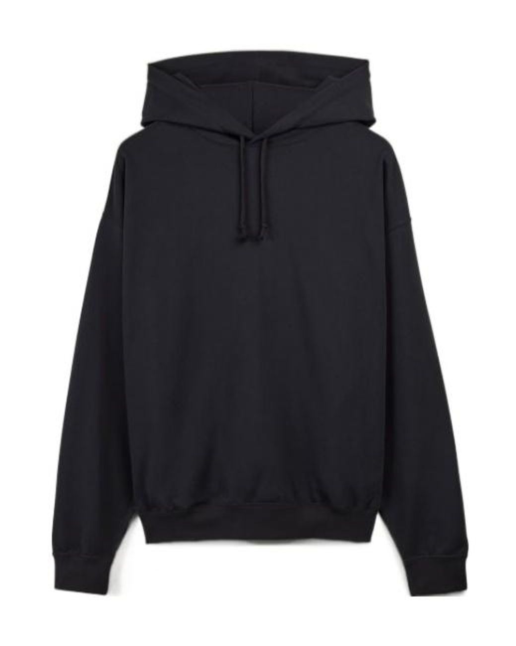 Y-3 Blue Maxi Logo Printed Drawstring Hoodie for men