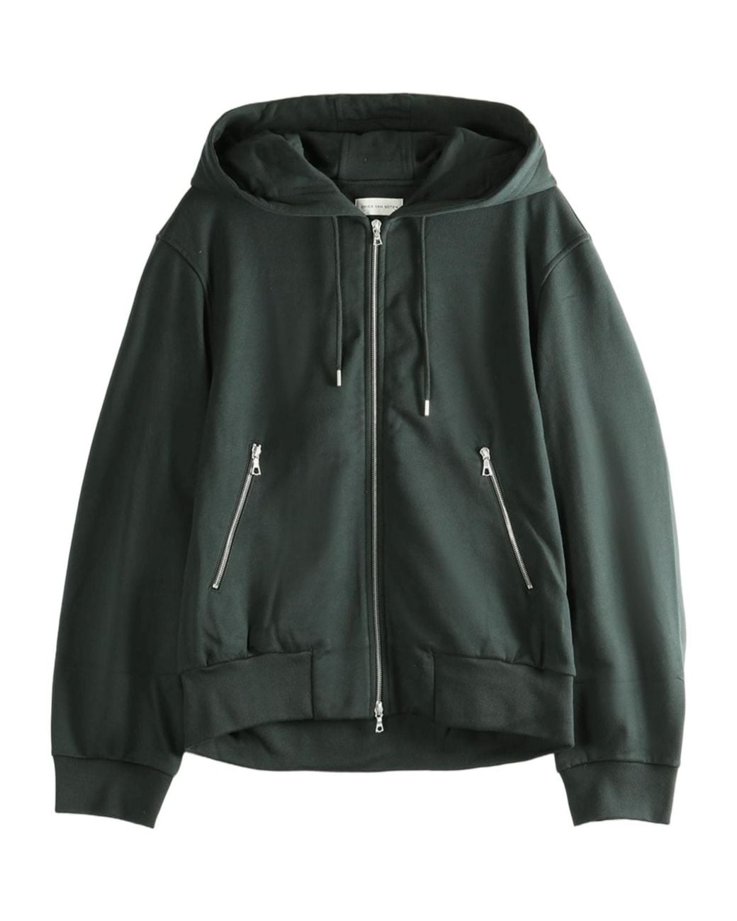 Dries Van Noten Green Schwarz Kapuzenpullover for men