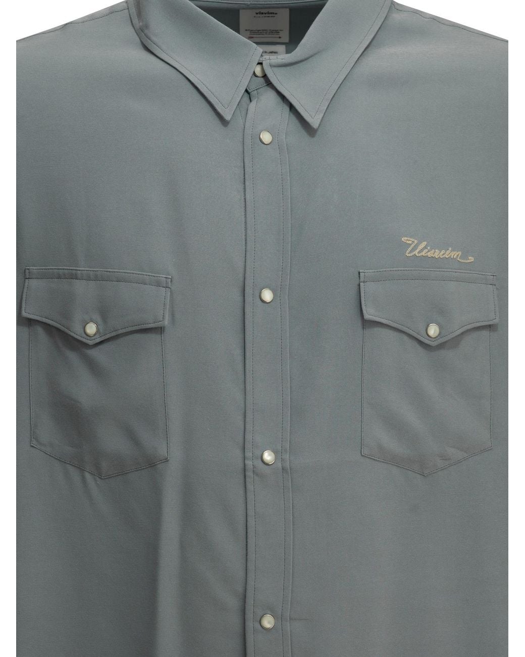 Visvim Gray Long-Sleeved Shirt for men
