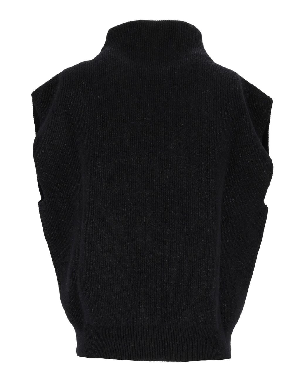 Peserico Black High-Neck Sleeveless Jumper