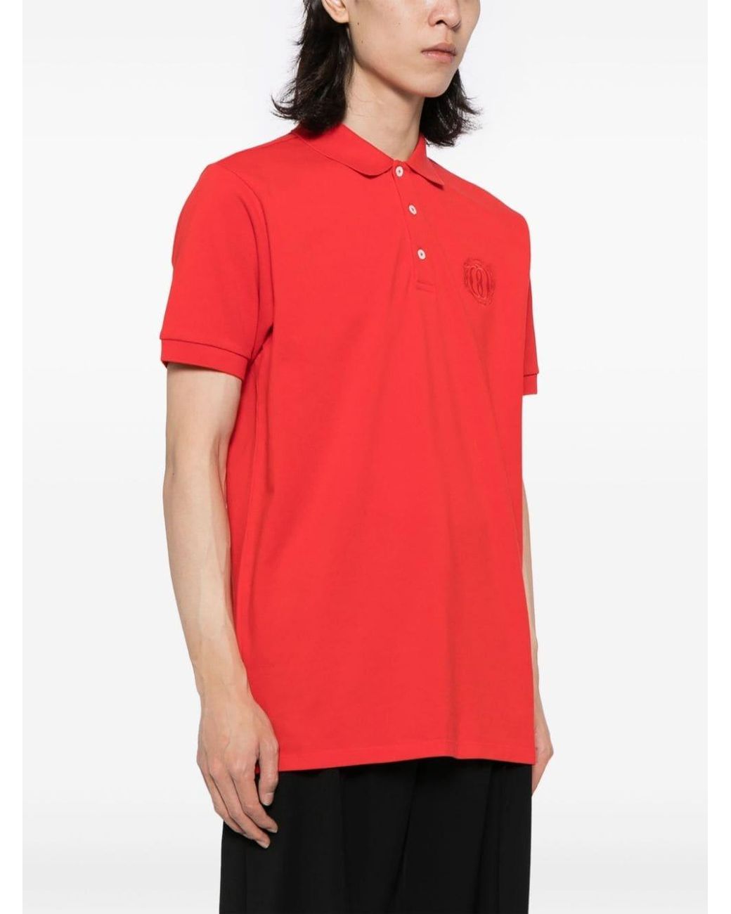 Bally Logo-Embroidered Organic Cotton Polo Shirt for men