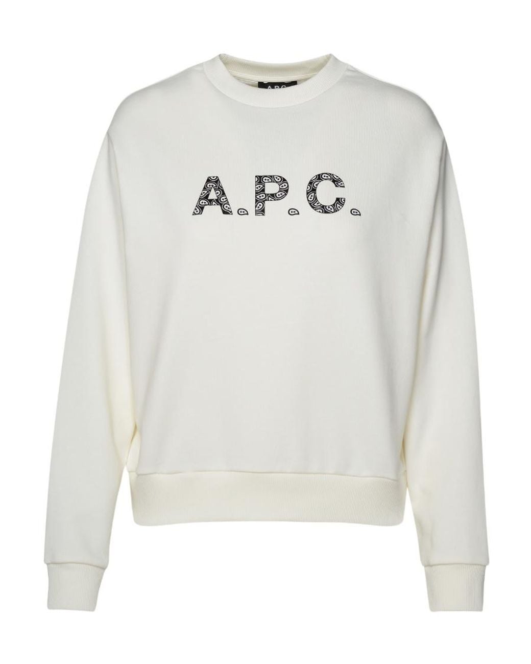 A.P.C. Gray Logo-Printed Crewneck Sweatshirt