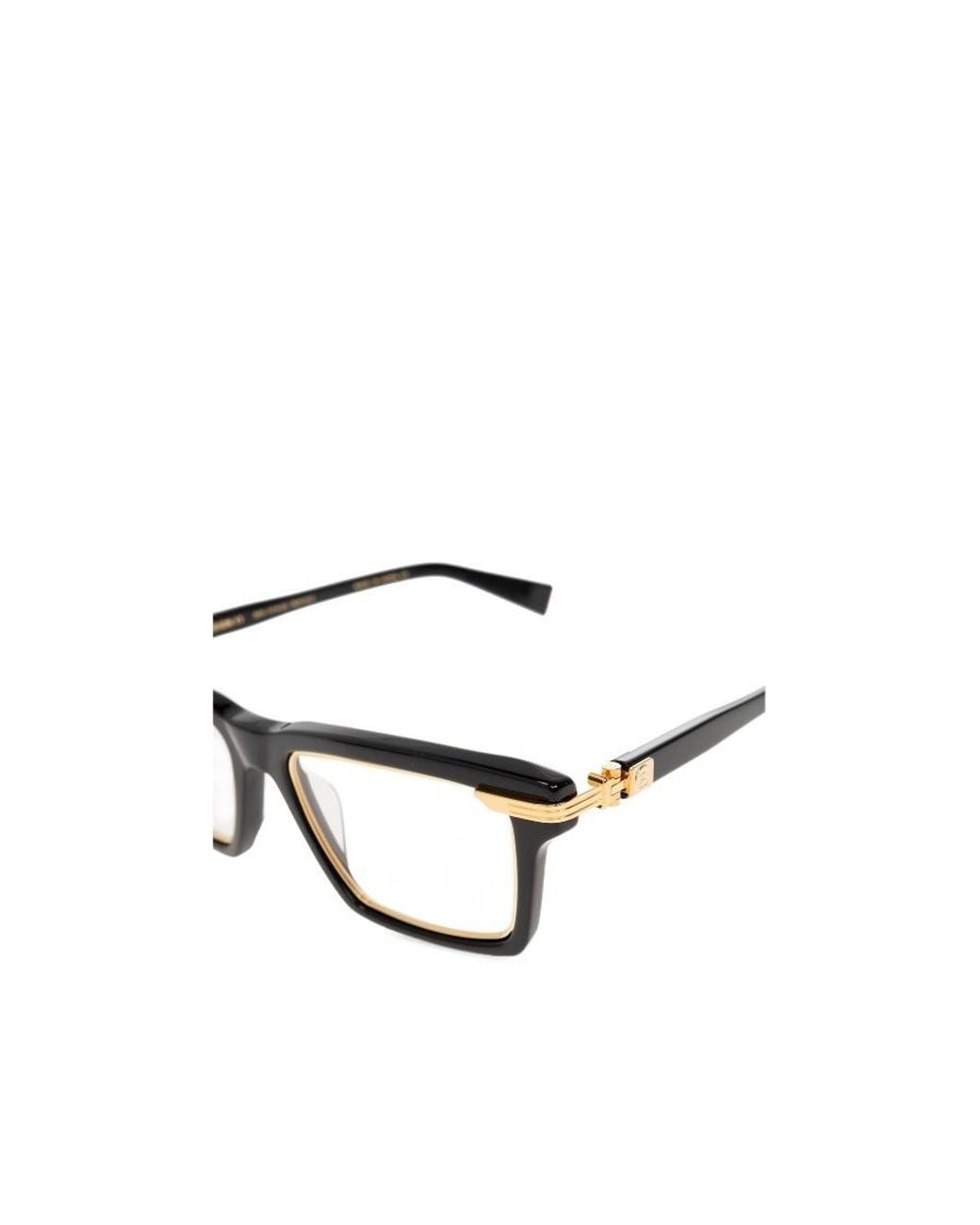 Balmain White Logo Optical Glasses for men
