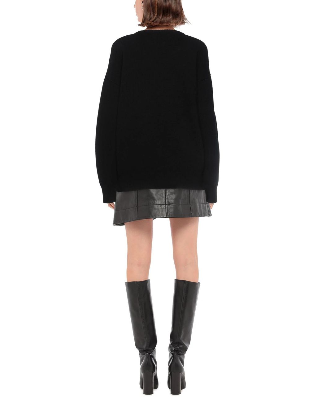 Dolce & Gabbana Black Knitted Long Sleeve Sweater