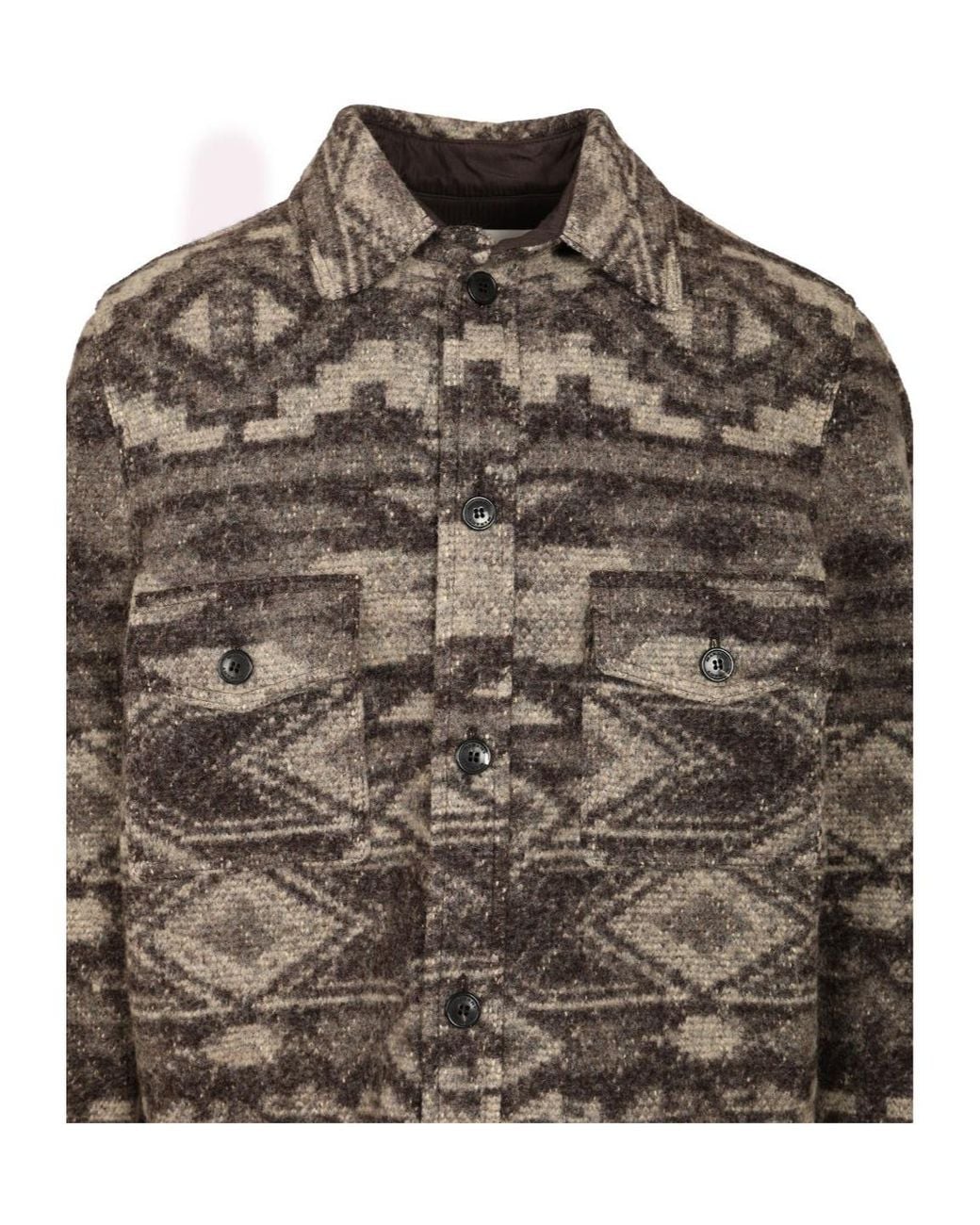 Isabel Marant Gray Kervon Long-Sleeved Shirt for men