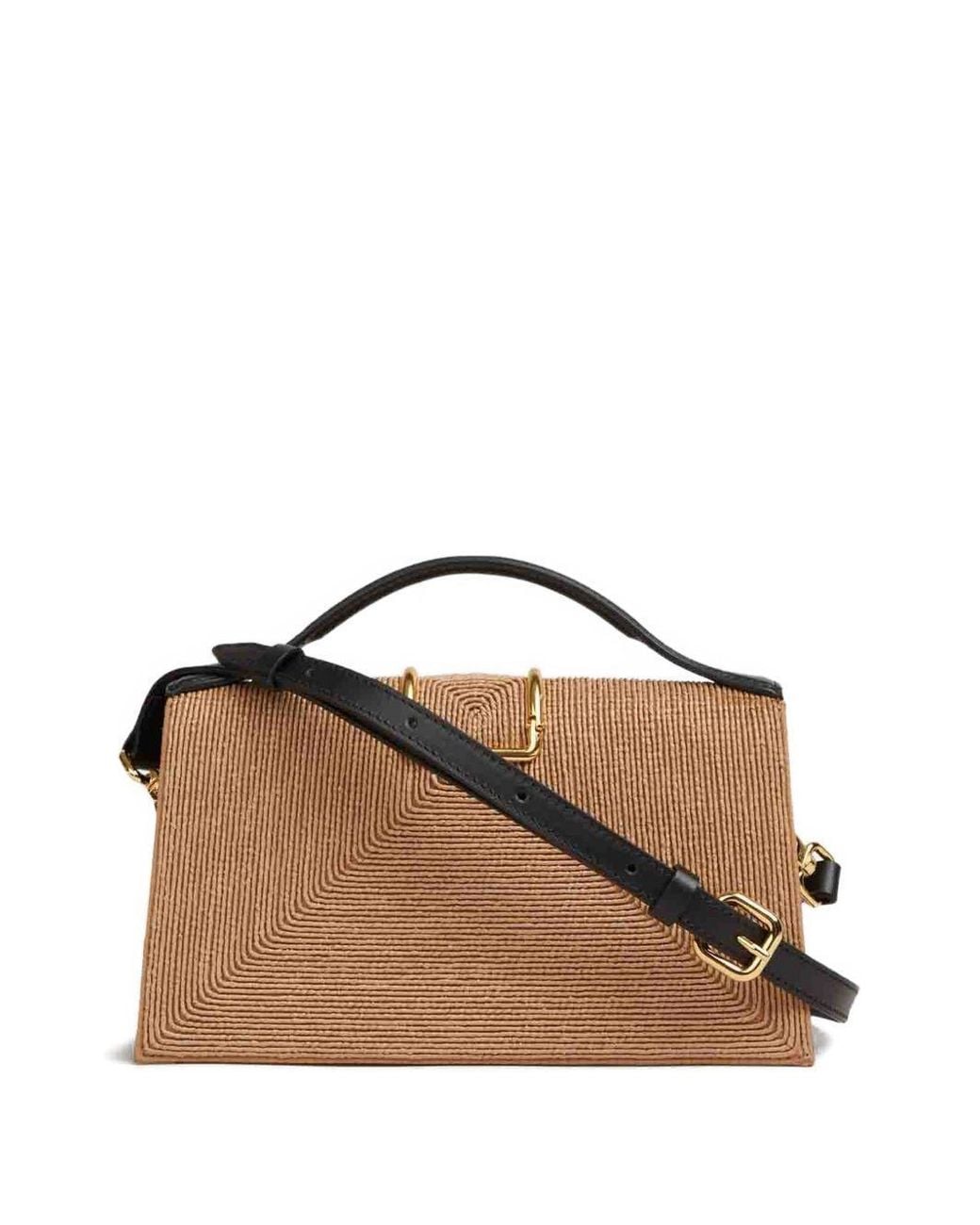Jacquemus Brown La Pochette Rond Carré Top Handle Bag