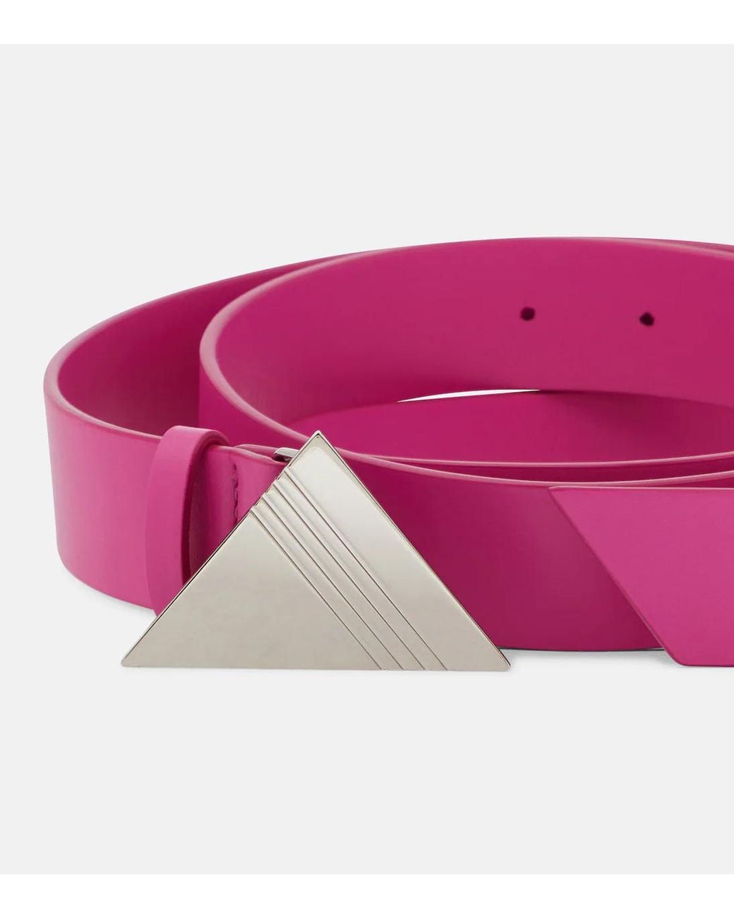 The Attico Pink Buckle Belt