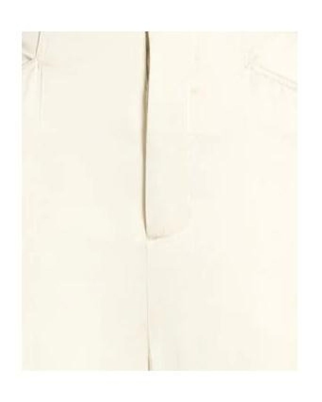 Rick Owens White Simple Satin Wide-Leg Pants