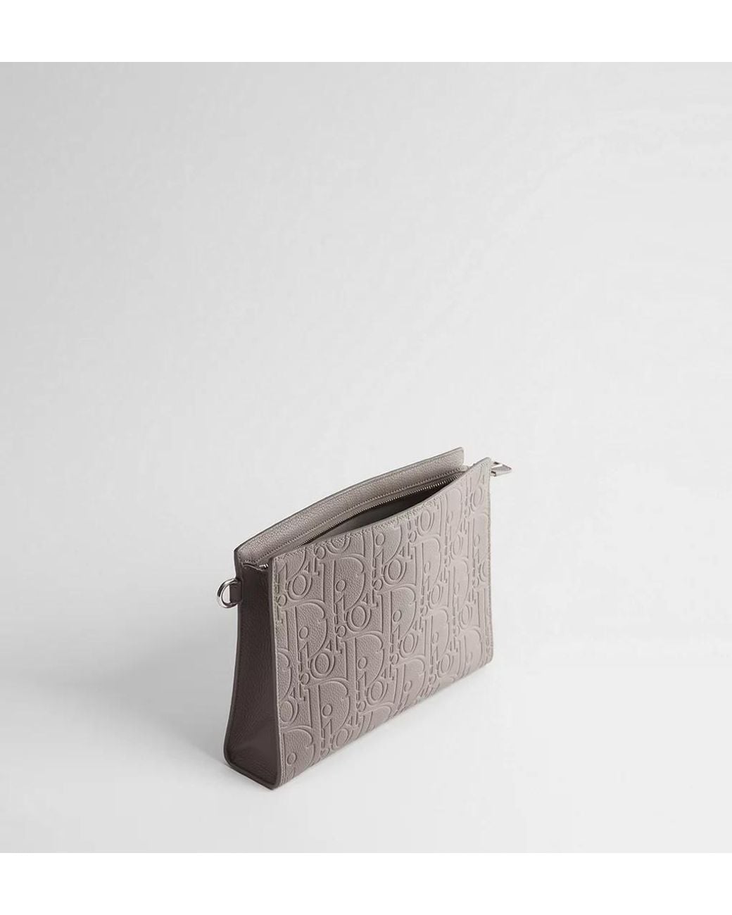 Dior Gray A5 Triangle Pouch for men